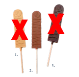 Sucette chocolat lait (ref 75)