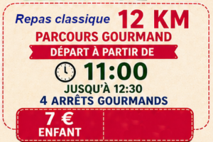 Randonnée gourmande 2026 : 12km - Enfant - Repas classique