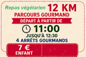 Randonnée gourmande 2026 : 12km - Enfant - Repas végétarien