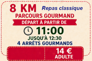 Randonnée gourmande 2026 : 8km - Adulte - Repas classique