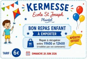 Kermesse - Menu Enfant - a emporter