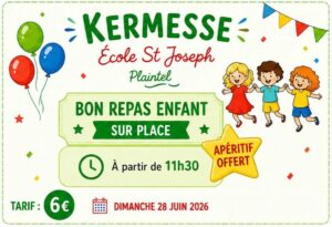 Kermesse - Menu Enfant - sur place